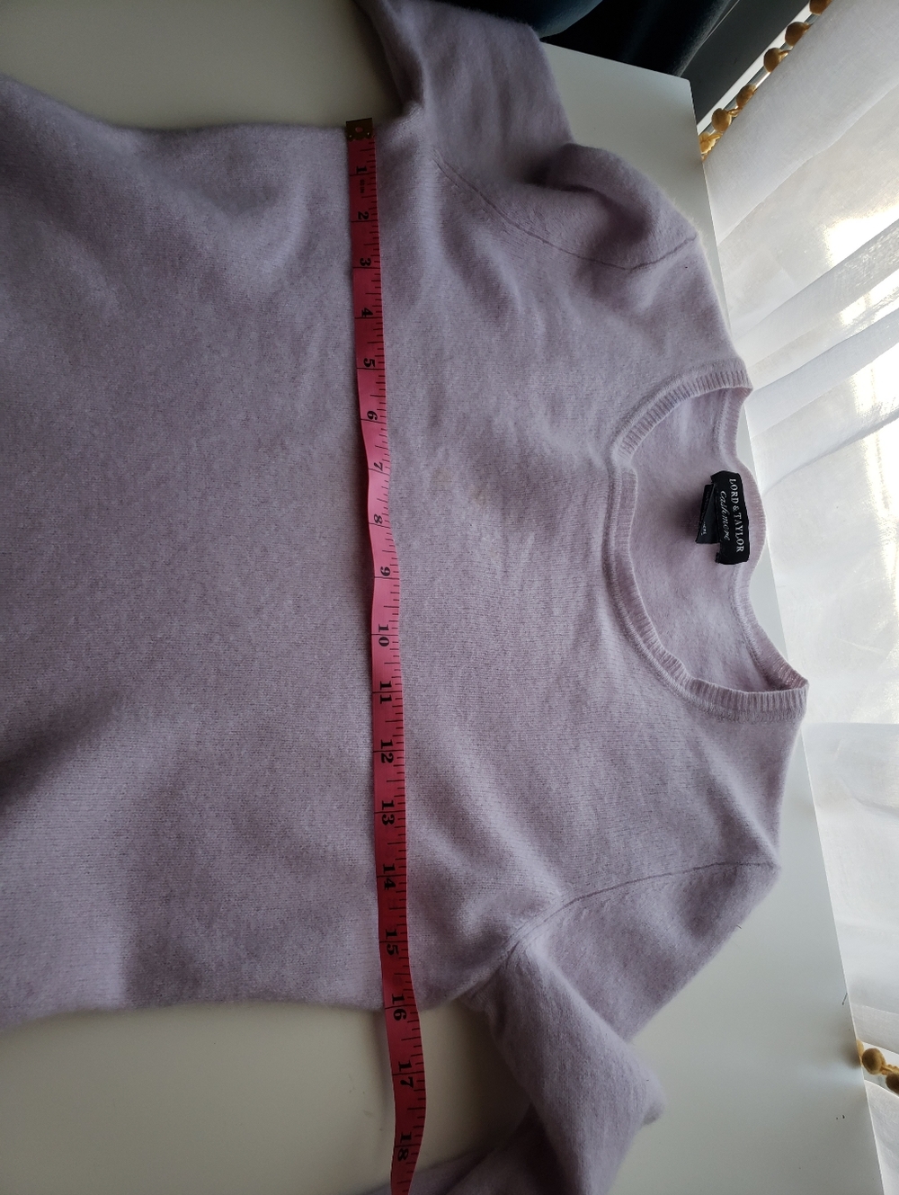 Lord & Taylor Lavender Crewneck Sweater - Women's - Picture 7 of 9